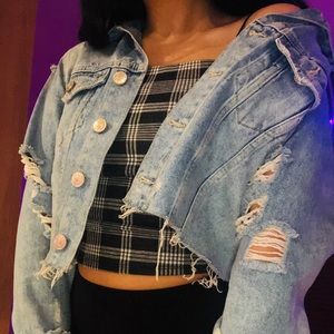 Forever 21 Jackets & Coats - Cropped denim jacket by forever 21 Forever 21 Jackets & Coats - Cropped denim jacket by forever 21
